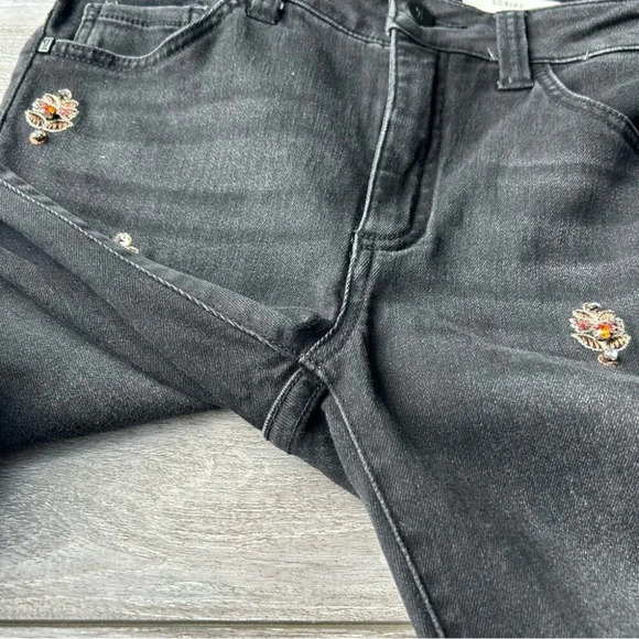 Anthropologie Pilcro and the  Letterpress Embellished Black Jeans - Picture 9 of 16